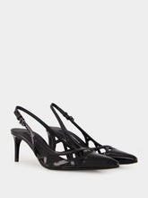 Dolce & Gabbana Black Leather Slingback Heels