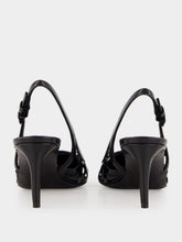 Dolce & Gabbana Black Leather Slingback Heels