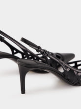 Dolce & Gabbana Black Leather Slingback Heels