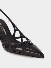 Dolce & Gabbana Black Leather Slingback Heels