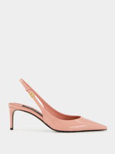 Dolce & Gabbana Pink Polished Calfskin Slingbacks