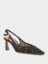 Dolce & Gabbana Black Lace Slingback Pumps