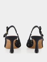 Dolce & Gabbana Black Lace Slingback Pumps