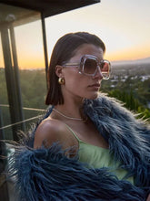 Cutler and Gross Crystal Gradient Rectangle Sunglasses