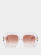 Cutler and Gross Crystal Gradient Rectangle Sunglasses