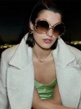 Cutler and Gross Sand Beige 1412 Round Sunglasses