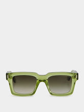 Cutler and Gross Crystal Green 1386 Square Sunglasses