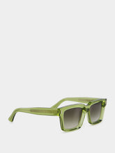 Cutler and Gross Crystal Green 1386 Square Sunglasses