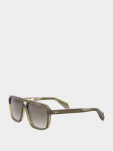 Cutler and Gross Olive Green Aviator Sunglasses
