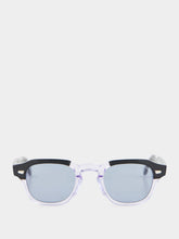 Cutler and Gross Black on Crystal 1420 Round Sunglasses
