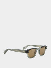 Cutler and Gross 1420 Round Sunglasses in Havana on Grey