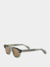 Cutler and Gross 1420 Round Sunglasses in Havana on Grey