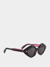Cutler and Gross Black on Pink 9126 Oversize Sunglasses