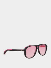 Cutler and Gross Black and Pink 9782 Aviator Sunglasses