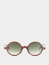 Cutler and Gross Multi Havana Aubergine Round Sunglasses
