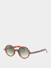 Cutler and Gross Multi Havana Aubergine Round Sunglasses