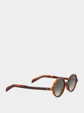 Cutler and Gross Multi Havana Aubergine Round Sunglasses