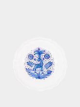 Les Ottomans Handpainted Ceramic Christmas Dessert Plate