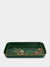 Les Ottomans Green Christmas Iron Tray