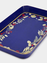 Les Ottomans Handpainted Christmas Iron Tray