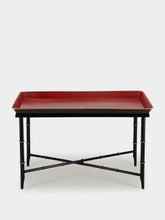 Les Ottomans Chinoiserie Handpainted Red Coffee Table