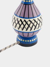 Cressida Bell Circles & Stripes Vase Lamp