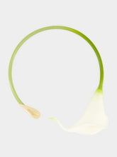 Cult Gaia White Calla Vine Choker Necklace