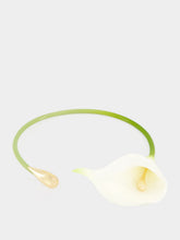 Cult Gaia White Calla Vine Choker Necklace
