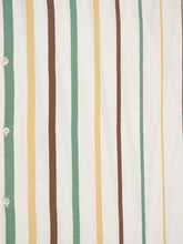 Marrakshi Life Striped Oversized Cotton Caftan Dress