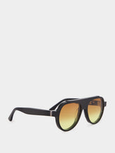 Thierry Lasry Clandestry Black Acetate Aviator Sunglasses