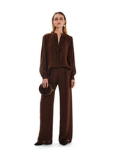 Zeus+Dione Brown Alcestes Signature Wide-Leg Trousers