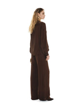 Zeus+Dione Brown Alcestes Signature Wide-Leg Trousers