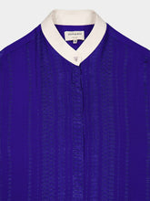 Zeus+Dione Maira Royal Blue Pleated Maxi Dress