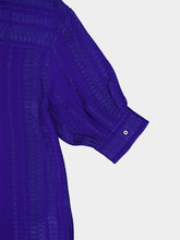 Zeus+Dione Maira Royal Blue Pleated Maxi Dress