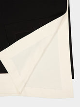 Zeus+Dione Black Bicolor V-Neck Midi Dress