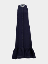 Denim Blue Daphne Sleeveless Maxi Dress