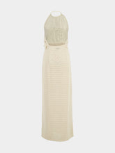 Zeus+Dione Serica Maxi Crochet Halterneck Dress