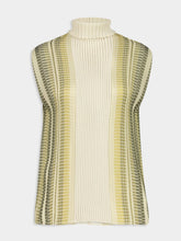 Zeus+Dione Khaki Hera Sleeveless Turtleneck Top