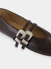 Le Monde Beryl Brown Claudia Leather Slipper