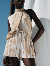 Zeus+Dione Aelo One Sleeve Asymetrical Silk Top