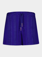 Zeus+Dione Paxi Textured Cobalt Shorts