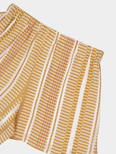 Zeus+Dione Ivory Sun Textured Silk Paxi Shorts