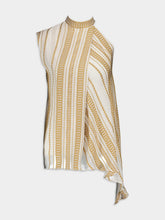 Zeus+Dione Aelo One Sleeve Asymetrical Silk Top