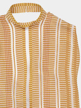 Zeus+Dione Ivory Sun Kymo Textured Silk Top