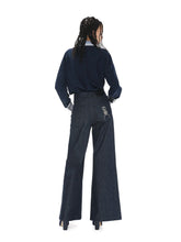 Zeus+Dione Uranus Embroidered High-Rise Flared Jeans