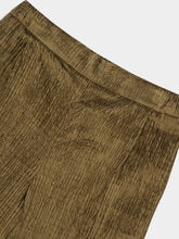 Zeus+Dione Olive Corduroy-Velour Scylla Wide-Leg Trousers