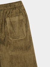 Zeus+Dione Olive Corduroy-Velour Scylla Wide-Leg Trousers