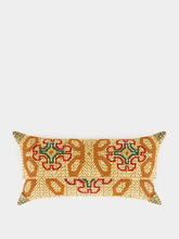 Bavash Designs Felix Natural Embroidered Straw Clutch