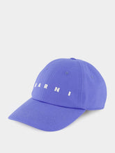 Marni Blue Lilac Organic Cotton Baseball Cap