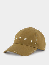 Marni Marni Mending Brown Denim Cap